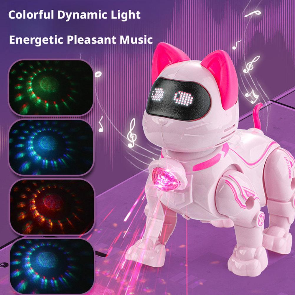 Coding Robot Toy - Smart Robot Cat Toy Programmable Intelligent