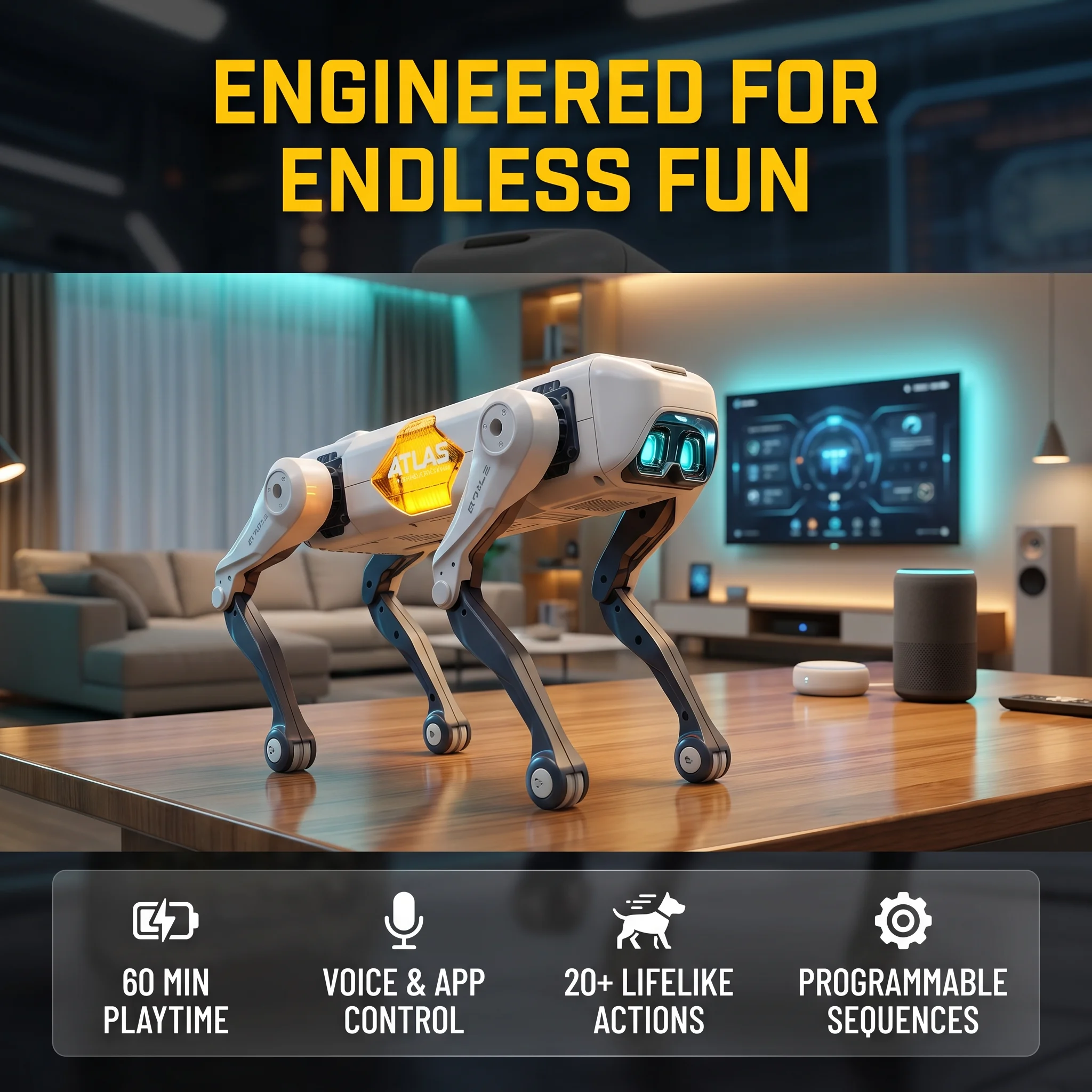 Free Educational Games For Kids - AI Smart Robot Dog, Voice &