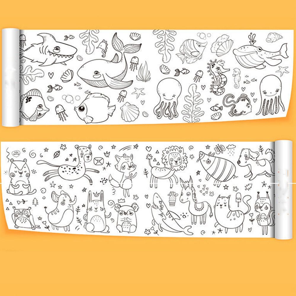 Wall Sticker Graffiti Scrolls  - Kids Educational Workbooks ulasan dan harga