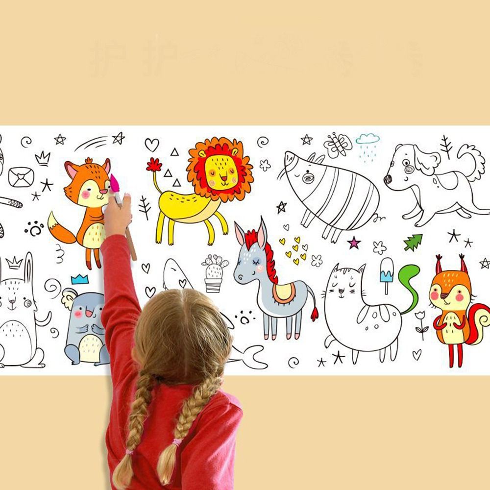 Wall Sticker Graffiti Scrolls  - Kids Educational Workbooks ulasan dan harga