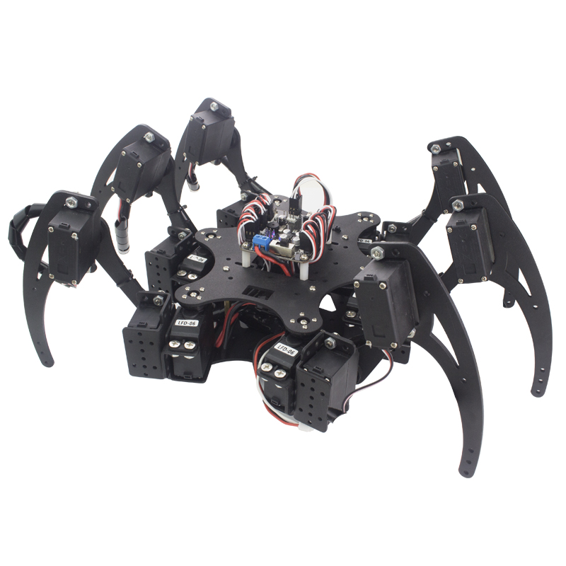 18 DOF Aluminium Hexapod Spide - Coding Robot Toy ulasan dan harga