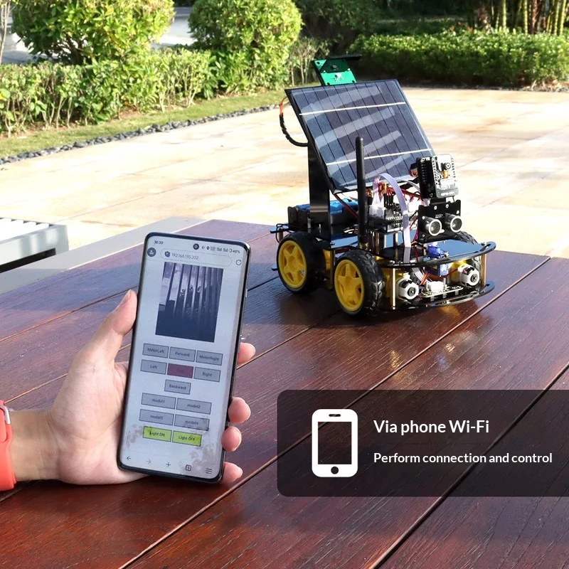Solar Powered ESP32 CAM Progra - Coding Robot Toy ulasan dan harga