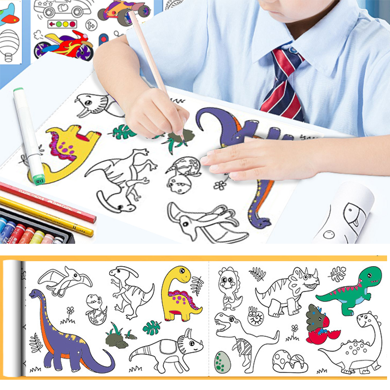 Children Drawing Roll DIY Stic - Kids Educational Workbooks ulasan dan harga