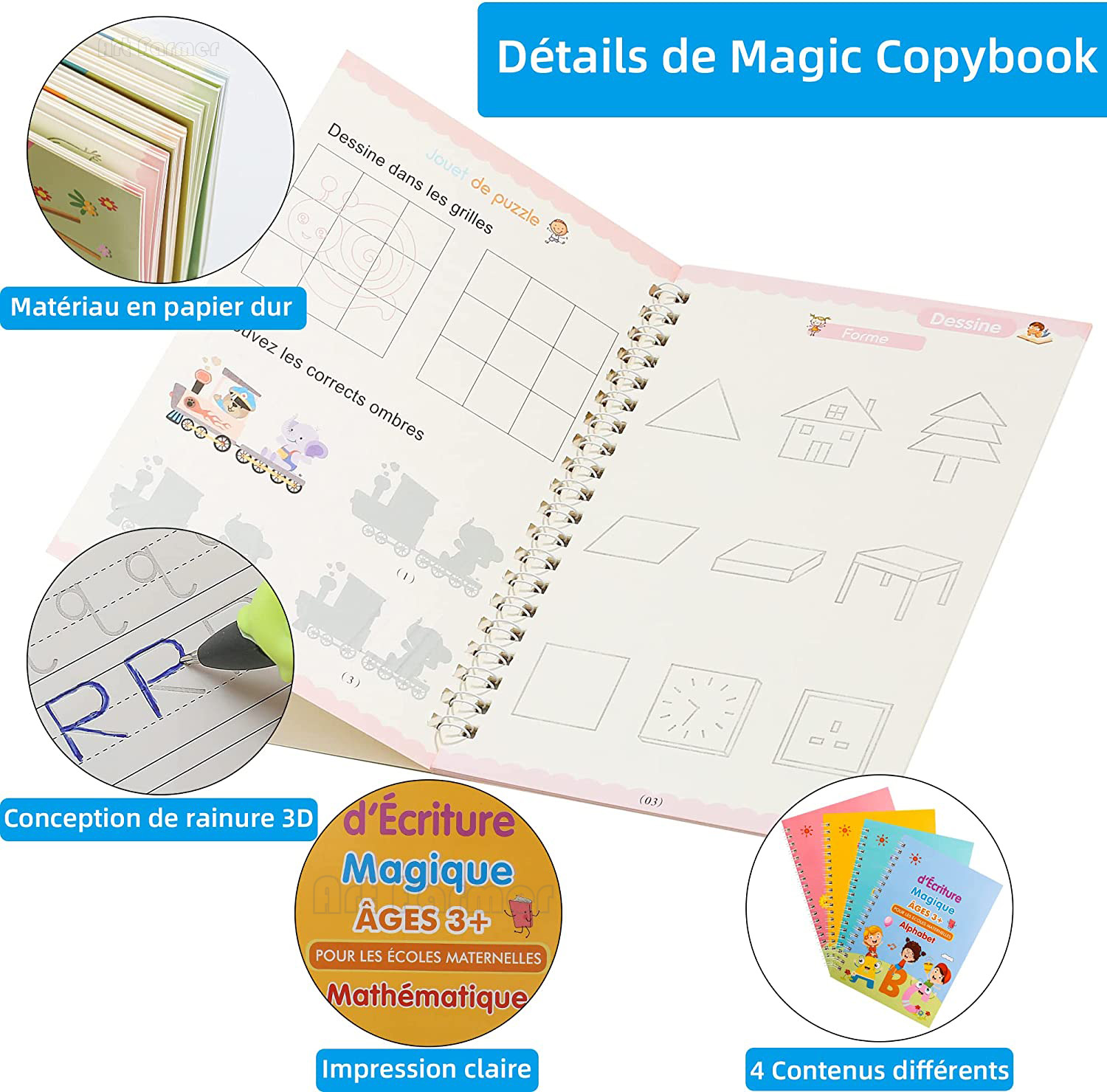 Magic French Copy Book Groove  - Kids Educational Workbooks ulasan dan harga
