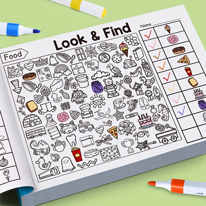 Kids Hidden Object Coloring Bo - Kids Educational Workbooks ulasan dan harga