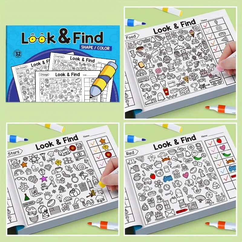 Kids Hidden Object Coloring Bo - Kids Educational Workbooks ulasan dan harga