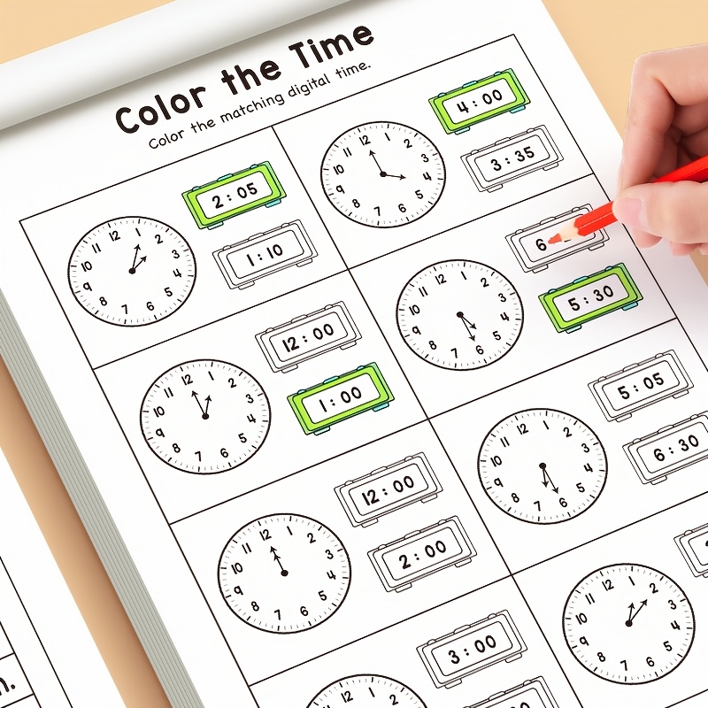 Children Telling Time Practice - Kids Educational Workbooks ulasan dan harga