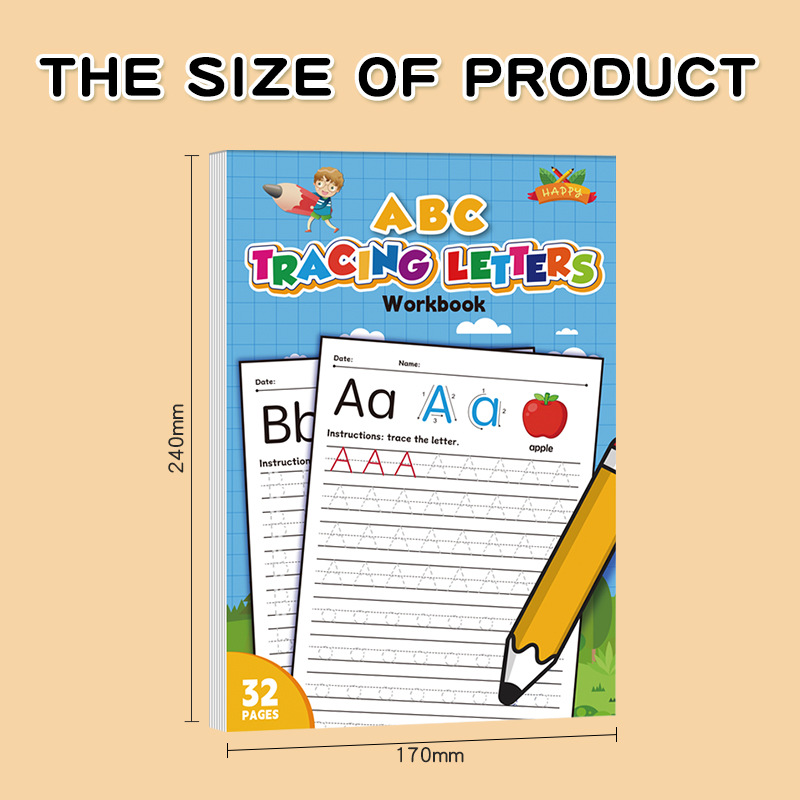 26 Alphabet Tracing Letter Wor - Kids Educational Workbooks ulasan dan harga