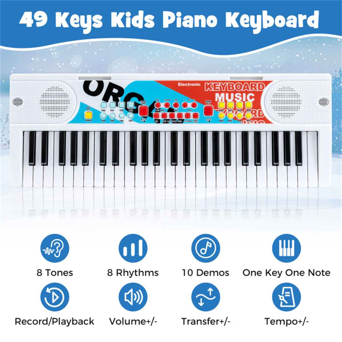 49 Keys Kids Electronic Keyboa - Kids Education Age ulasan dan harga