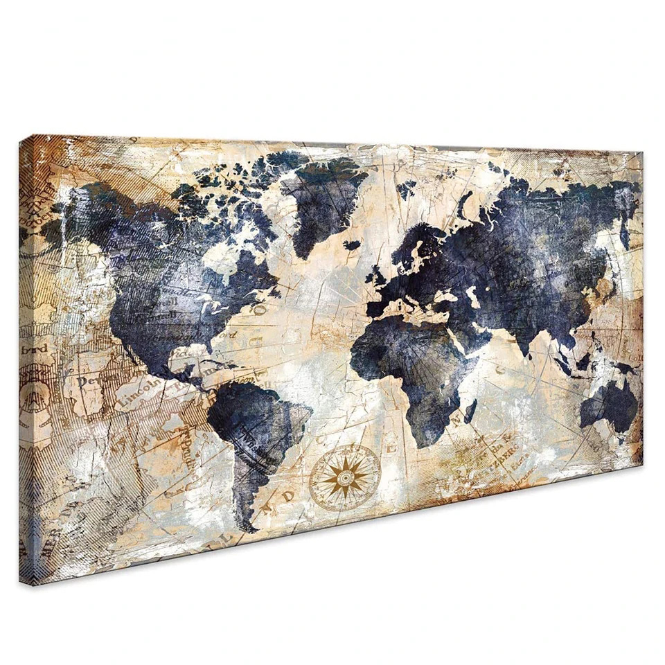 5D Diy Diamond painting World  - Puzzle Map World ulasan dan harga